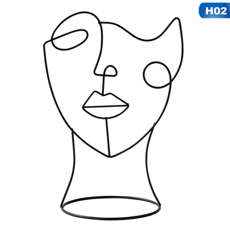 Handmade Abstract Character Sculpture Art Figurines Home Decoration