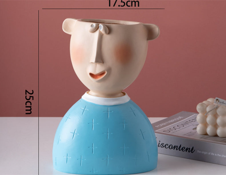 Portrait Sculpture Flower Pot
