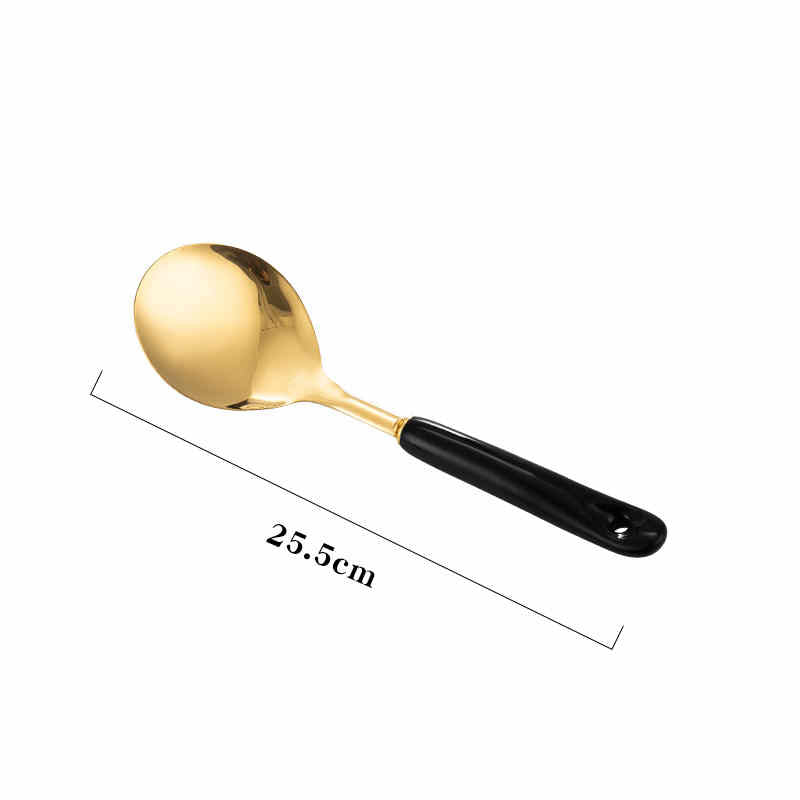 Stainless Steel Ceramic Handle Kitchen Utensils Set