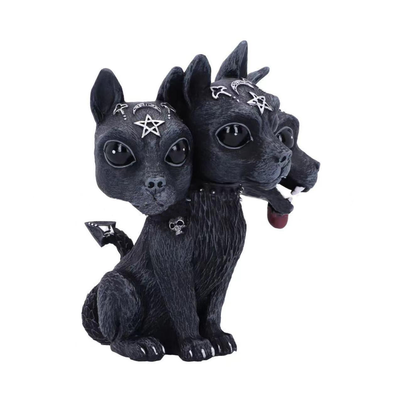 Three-Headed Dog Ornament Halloween Decoration