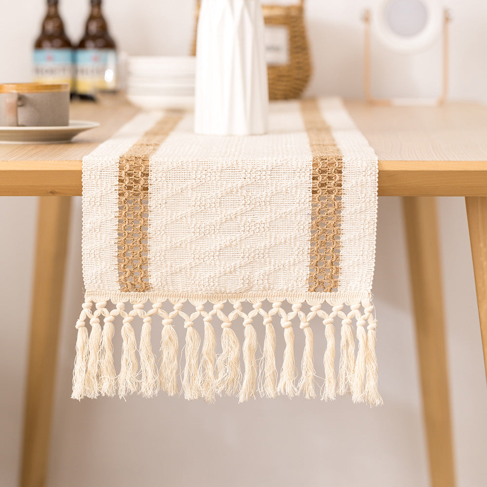 Cotton Linen Color Matching Table Cloth