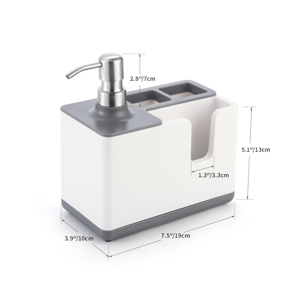 Kitchen Cleaning Utensils Storage & Soap Dispenser