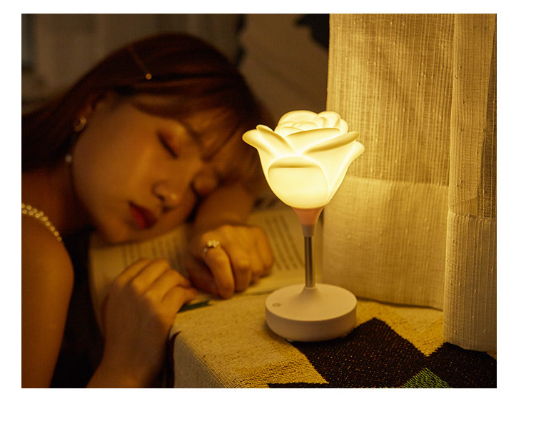 Creative USB Touch Rose Bedroom Night Light