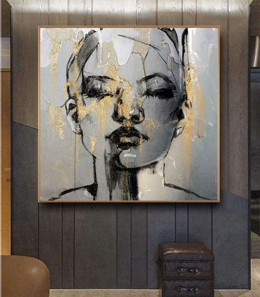 Animated Woman Living Room Decoration Painting