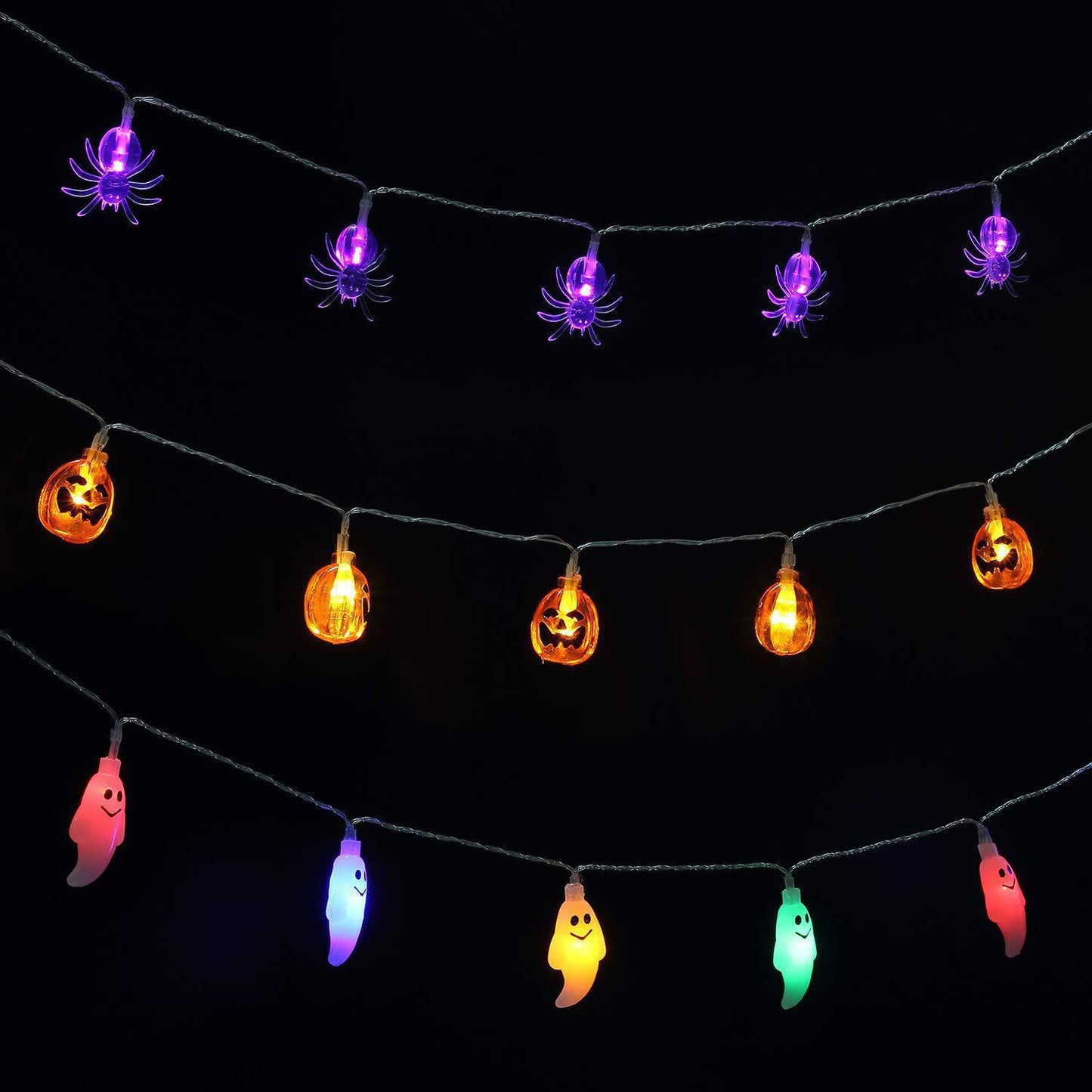 Bat String Lights For Yard Halloween Decoration