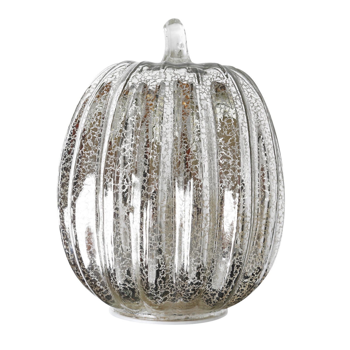 LED Glowing Glass Pumpkin Lamp Halloween Decoration