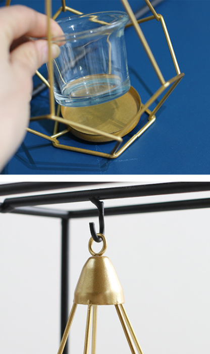 Modern Abstract Iron Candle Holders
