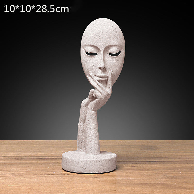 Female Character Mask Sculpture