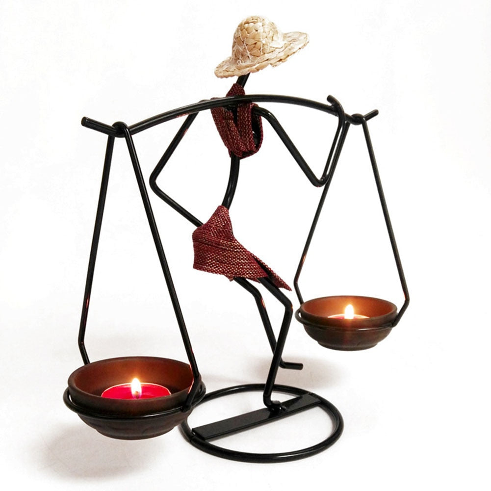 Romantic Candle Holder Carrying Girl Decoration