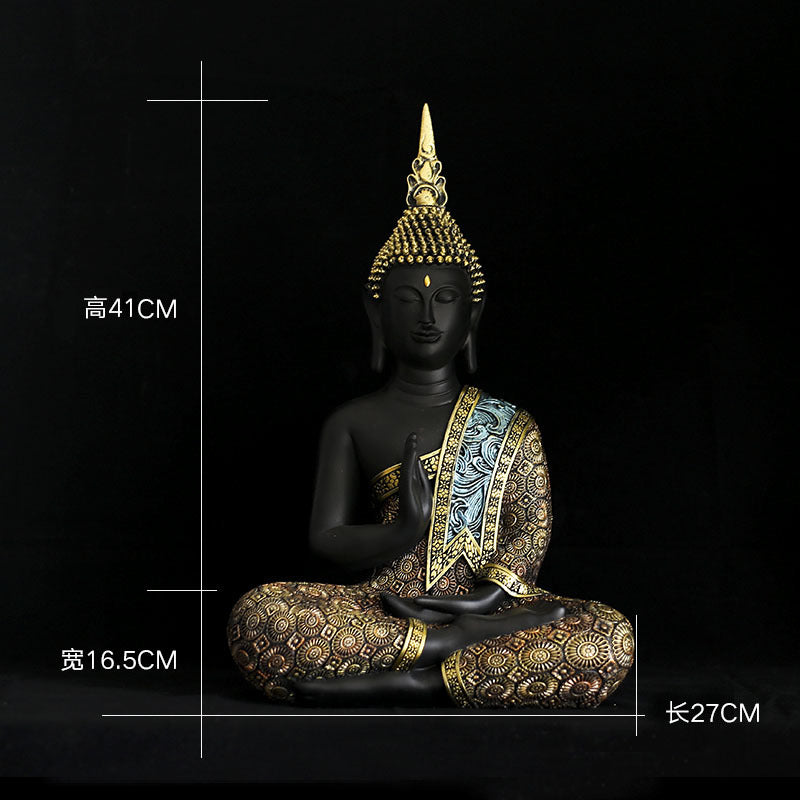 Hand Made Thailand Buddhism Meditation Figurine
