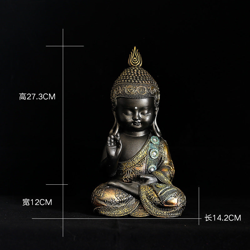 Hand Made Thailand Buddhism Meditation Figurine
