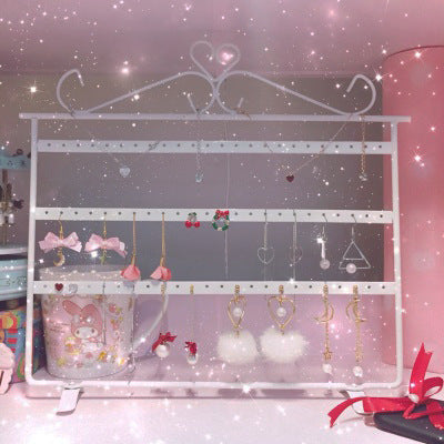 Earring Storage Rack Jewelry Shelf