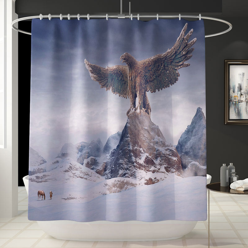 Divine Print Waterproof Shower Curtain