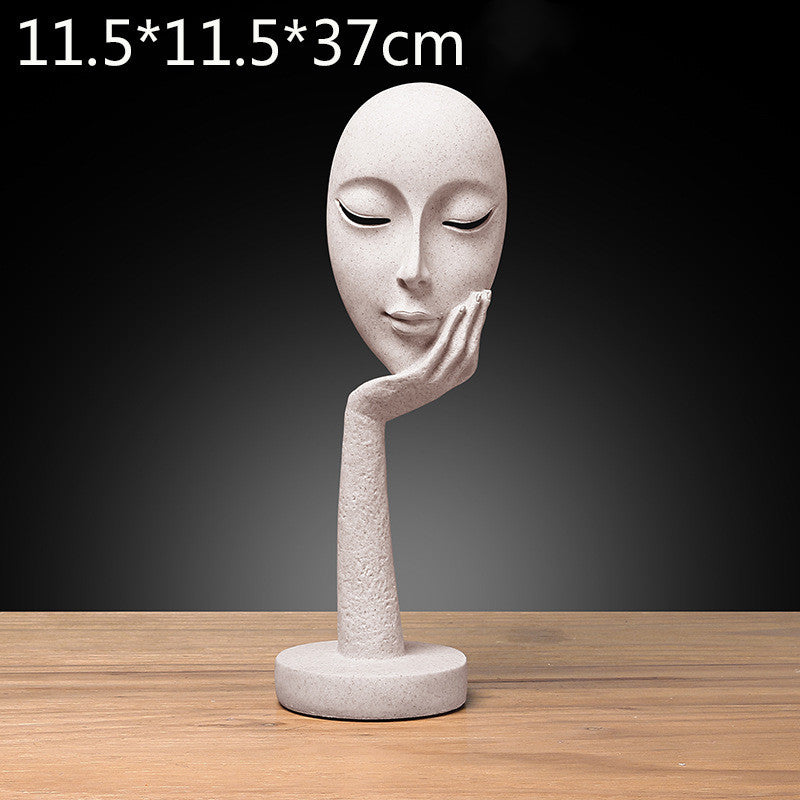 Female Character Mask Sculpture