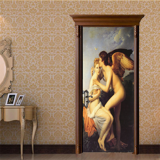Adhesive Living Room Angel Painting Decoration
