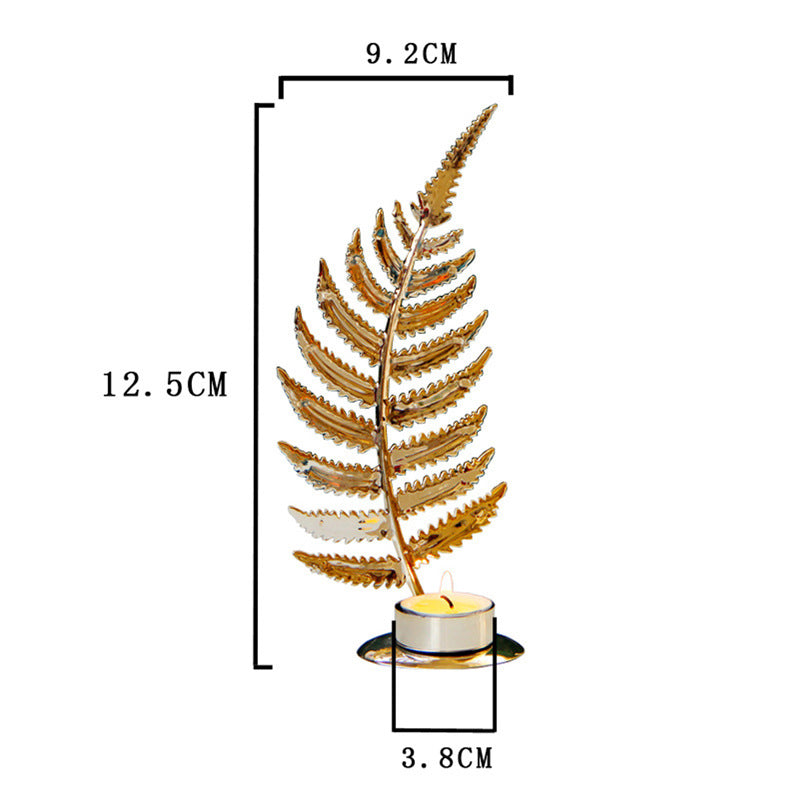 Golden Candle Holder Table Decoration