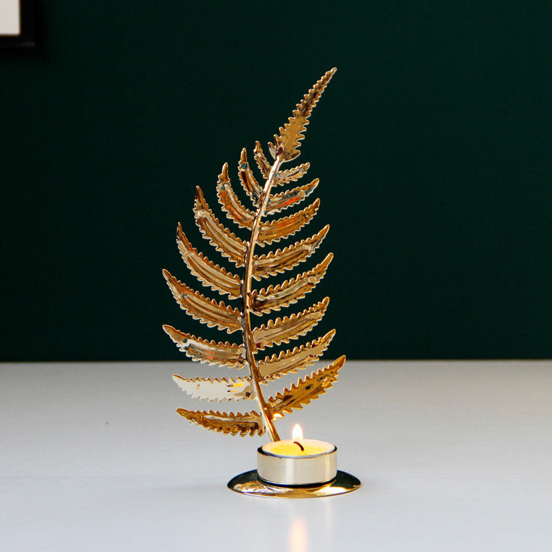 Golden Candle Holder Table Decoration