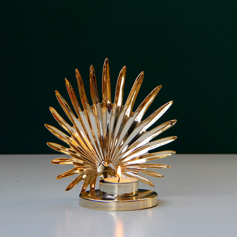 Golden Candle Holder Table Decoration