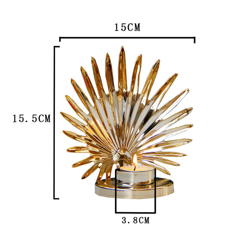 Golden Candle Holder Table Decoration