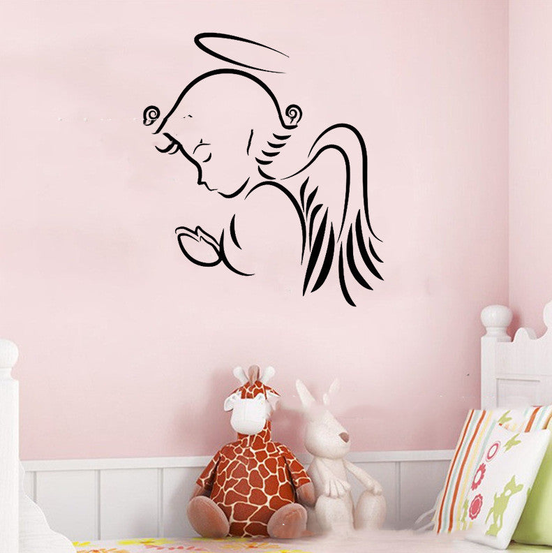 Angel Baby Wishing Pattern Wall Stickers