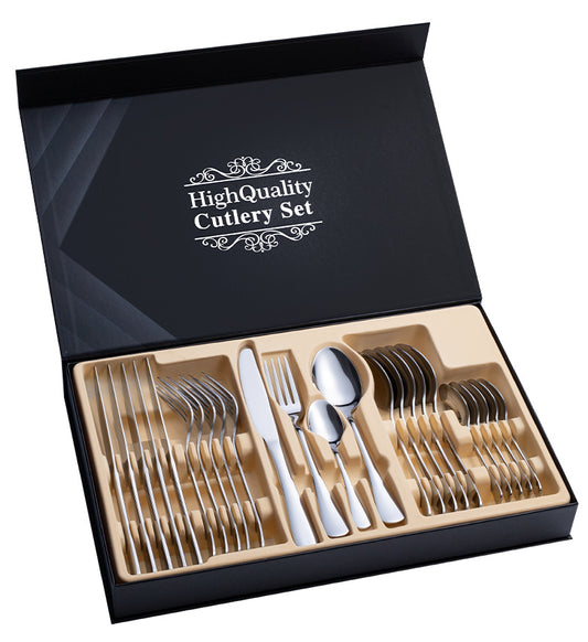 Stainless Steel Cutlery Set 24-Piece Steak Cutlery Gift Box