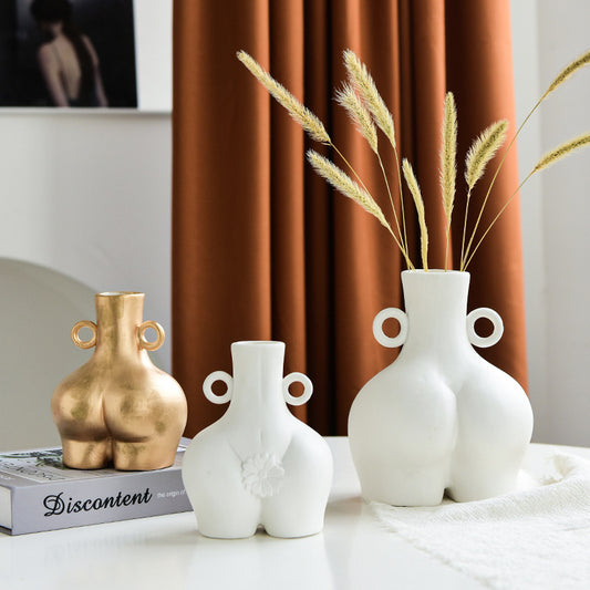Body Art Flower Arrangement Home Decoration Vase