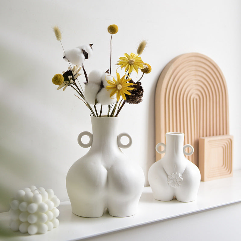 Body Art Flower Arrangement Home Decoration Vase