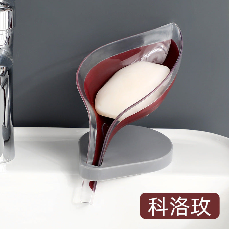 Plastic Leaf Style Soap Dish