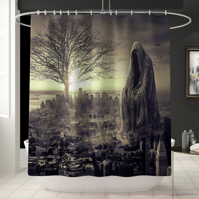 Divine Print Waterproof Shower Curtain