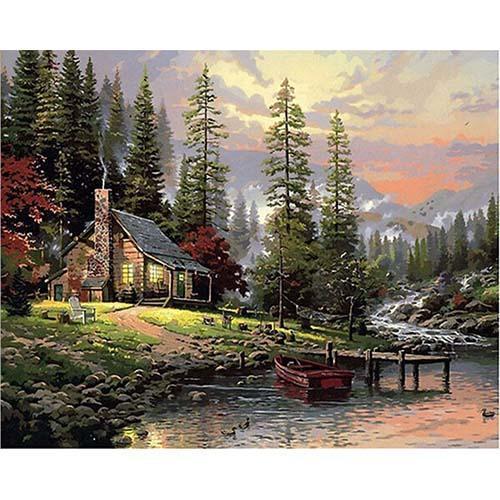 Modern Abstract Living Room Cabin painting