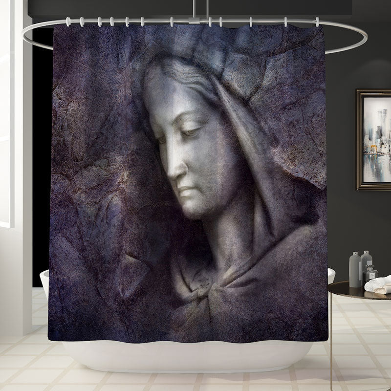 Divine Print Waterproof Shower Curtain