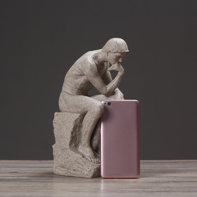 European Style Thinker Sculpture