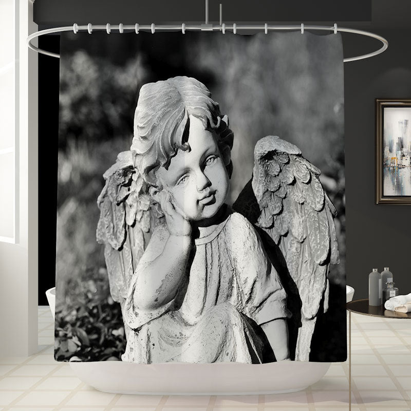 Divine Print Waterproof Shower Curtain