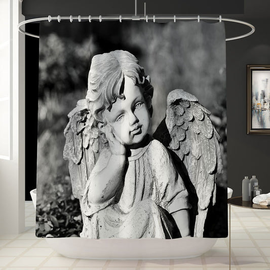 Divine Print Waterproof Shower Curtain