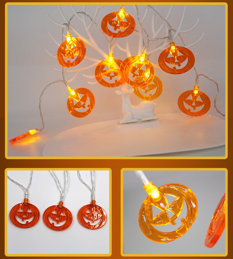 LED String Pumpkin Lights Lantern Halloween Decoration