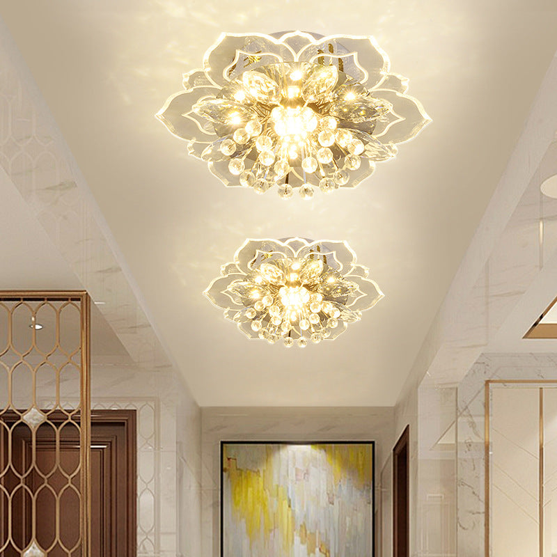 Small Crystal Corridor Modern Minimalist Living Room Lamp
