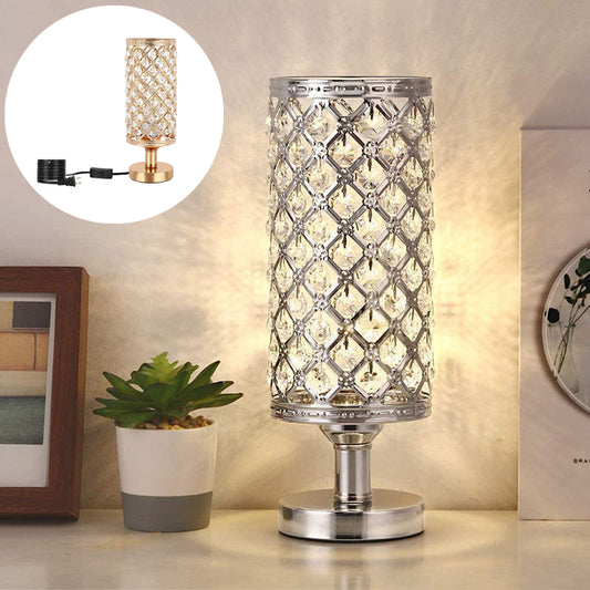 Stylish Modern Crystal Bedside Table Lamp