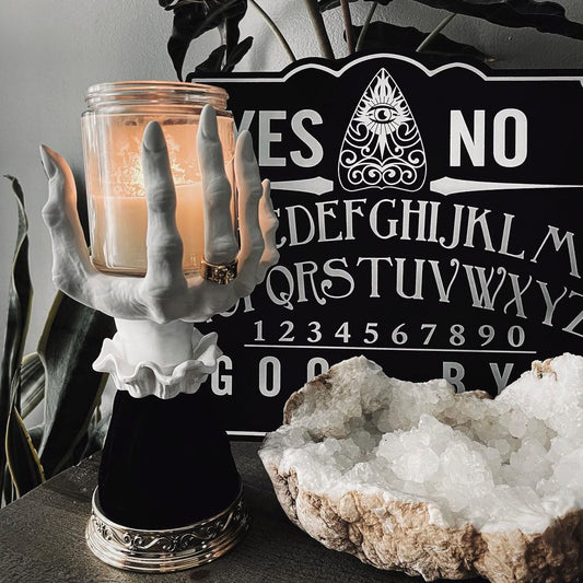 Halloween Witch Palm Candle Holder Decoration