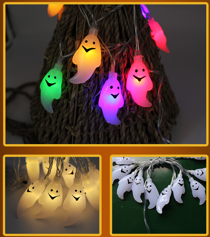LED String Pumpkin Lights Lantern Halloween Decoration