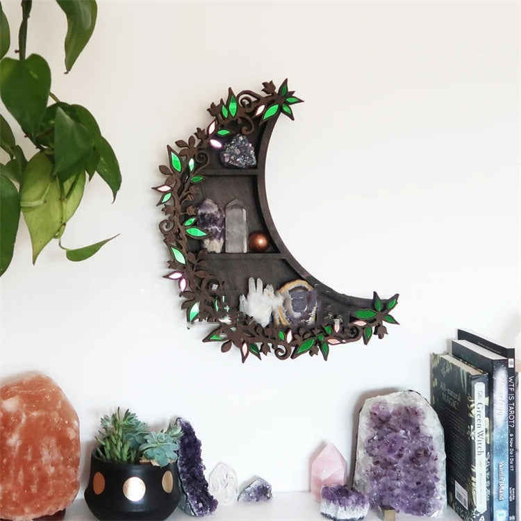Botanical Mirror Crystal Shelf