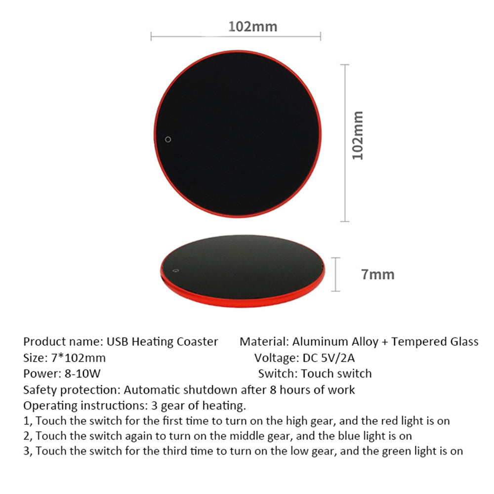 USB Temperature Adjustable Cup Warmer