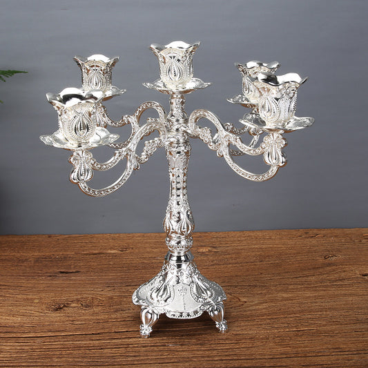 Tulip Candle Holder European Style Candlelight Dinner Props