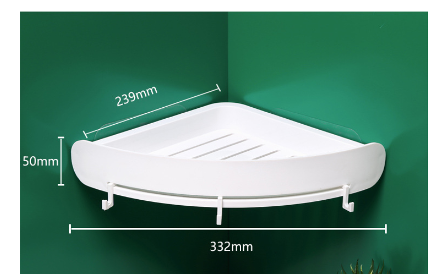 Triangular Bathroom Corner Shelf