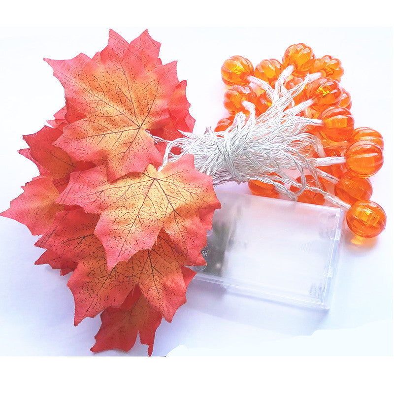 Pumpkin Maple Leaf Light Halloween Decoration