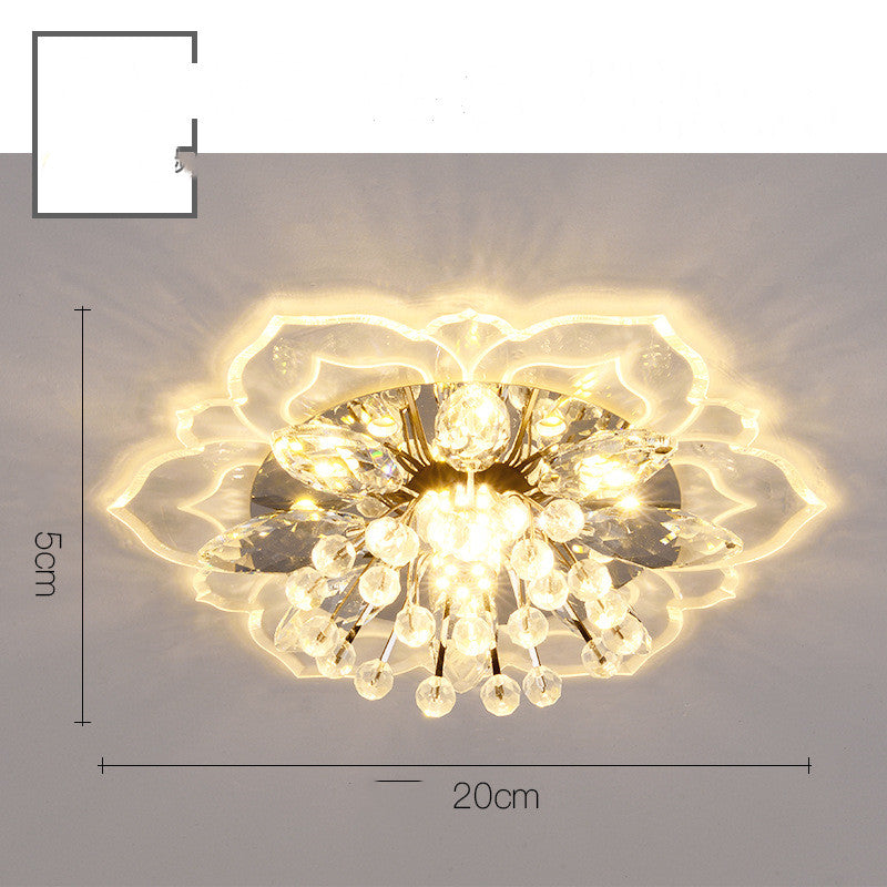 Small Crystal Corridor Modern Minimalist Living Room Lamp