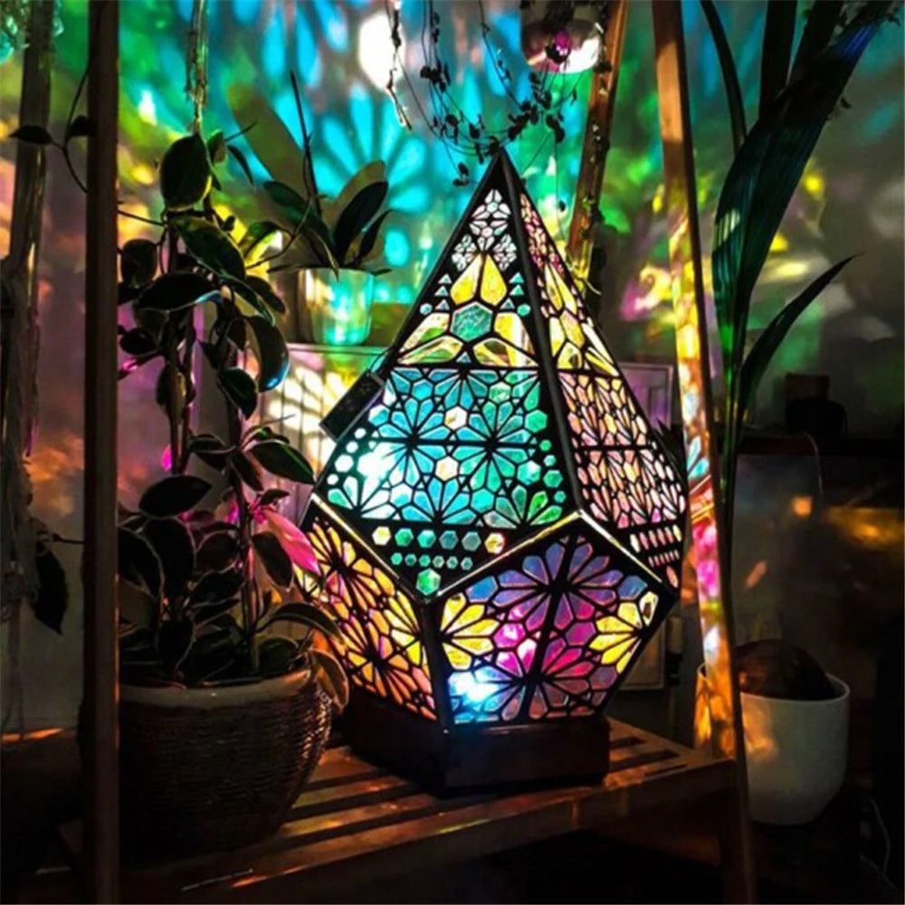 LED Diamond Projection Bohemian Floor Decorative Lamp