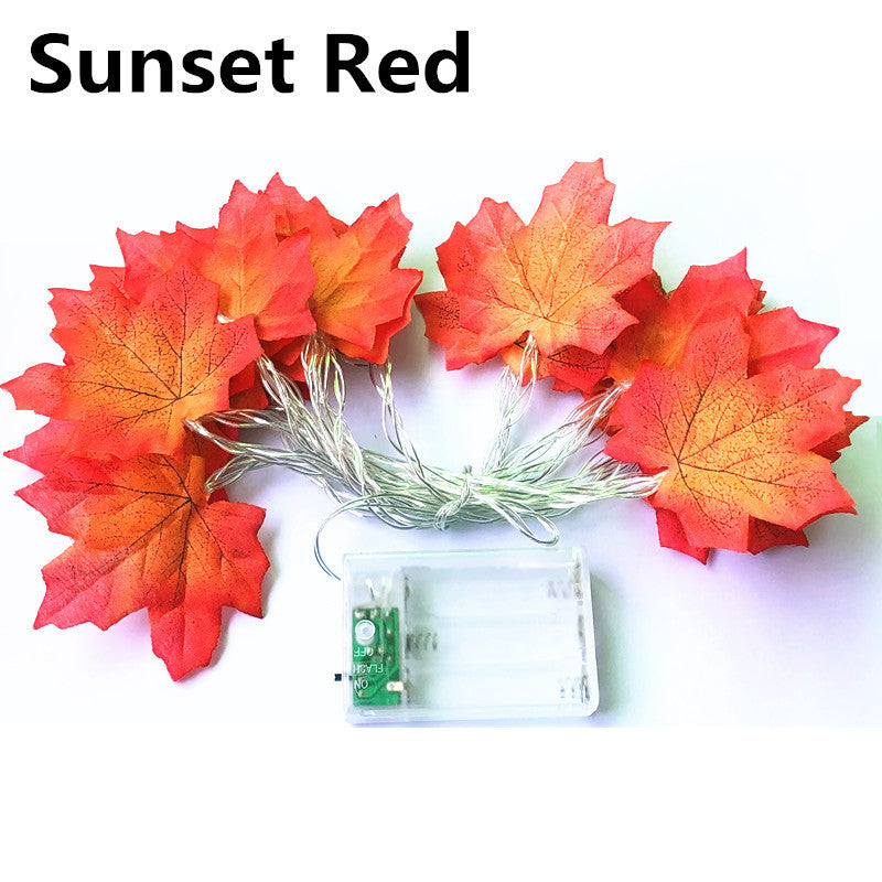 Pumpkin Maple Leaf Light Halloween Decoration