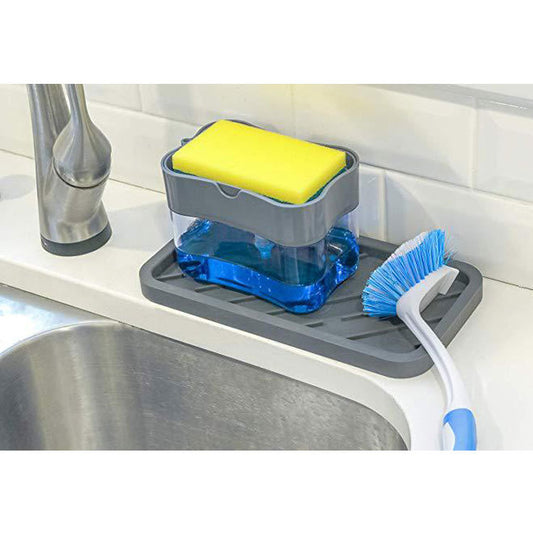 Kitchen Soap Dish Dispenser For Sponge