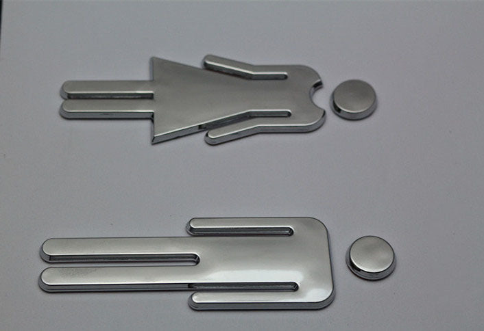 Metal Bathroom Gender Signage