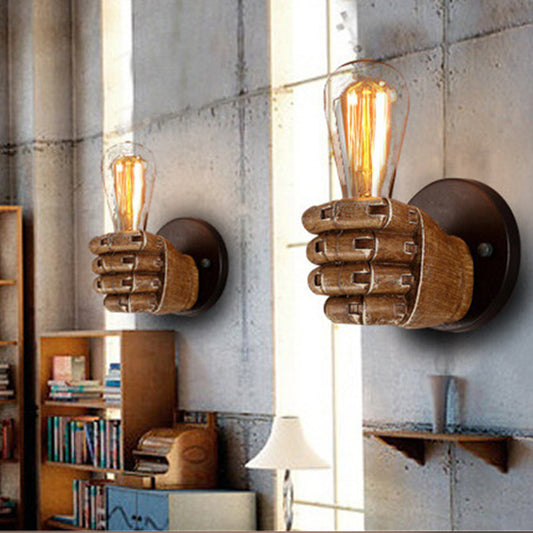 Decorative Fist Wall Lamp Without Bulb